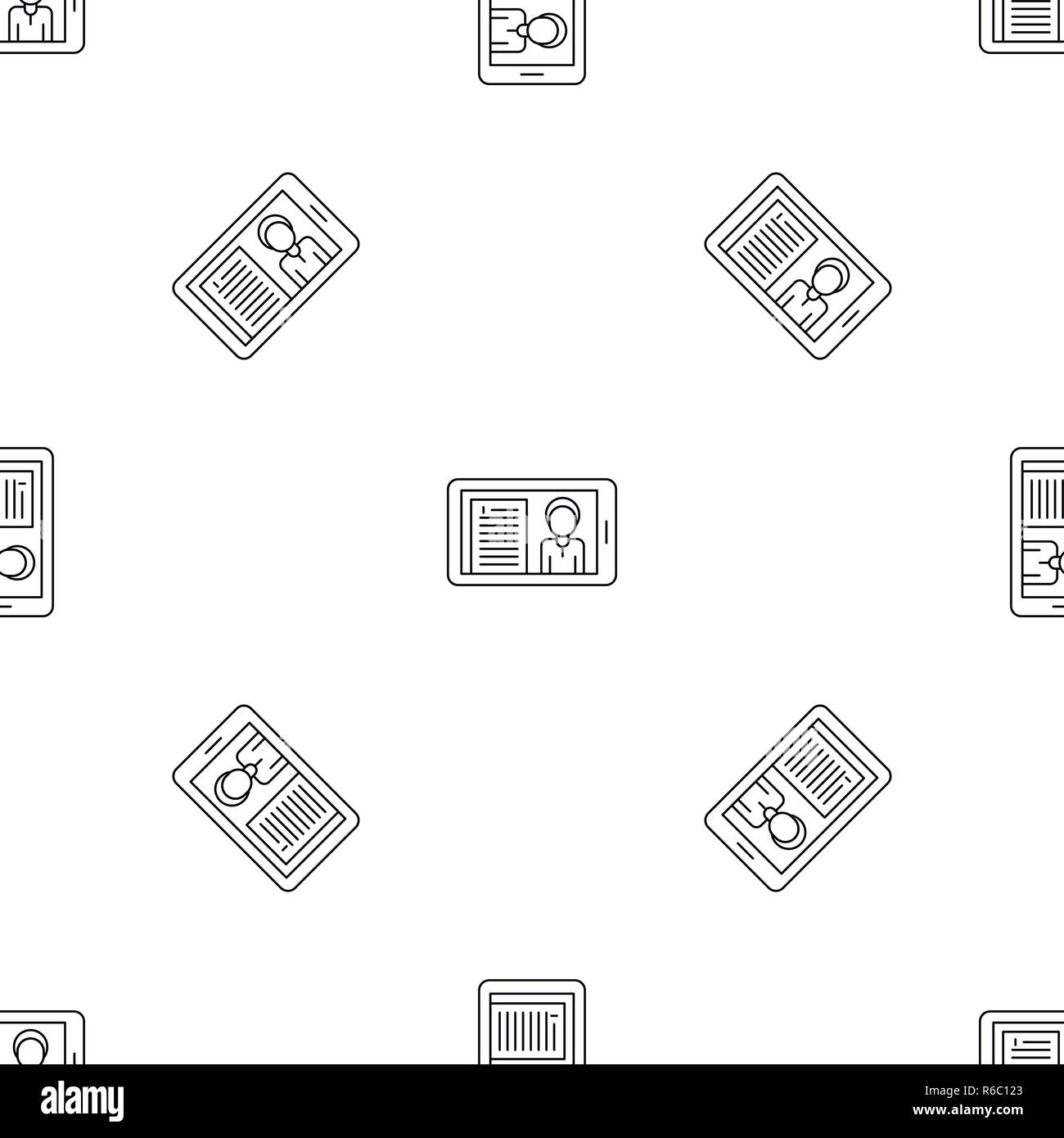 Video conference pattern seamless vector repeat geometric for any web design Stock Vector