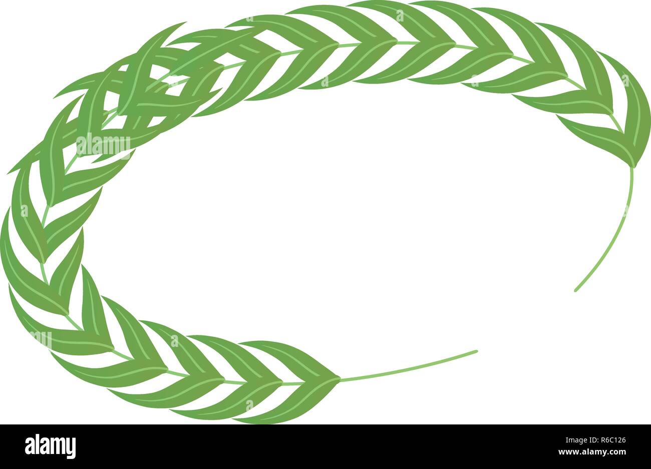 Laurel wreath icon, isometric style Stock Vector