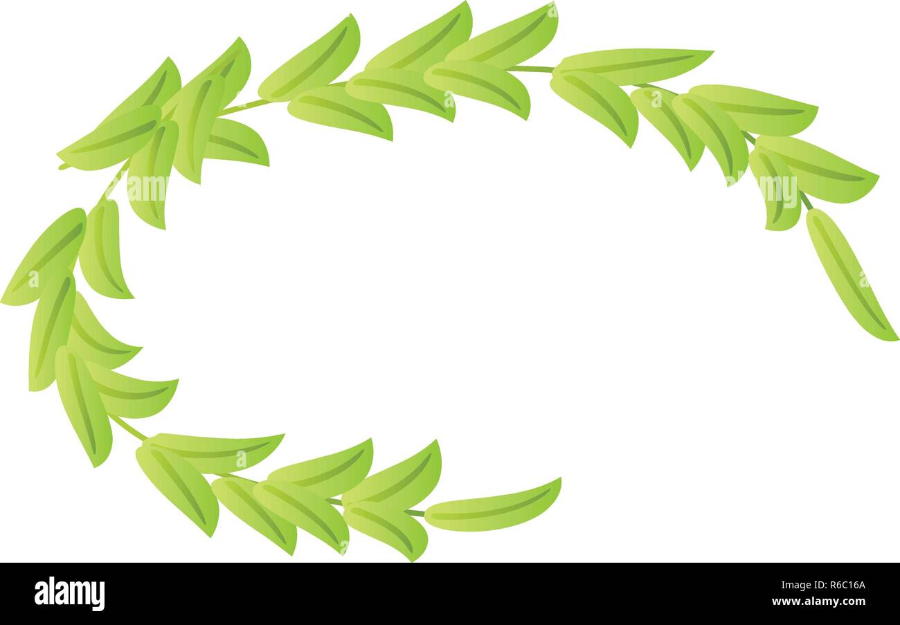 Olive laurel icon, isometric style Stock Vector