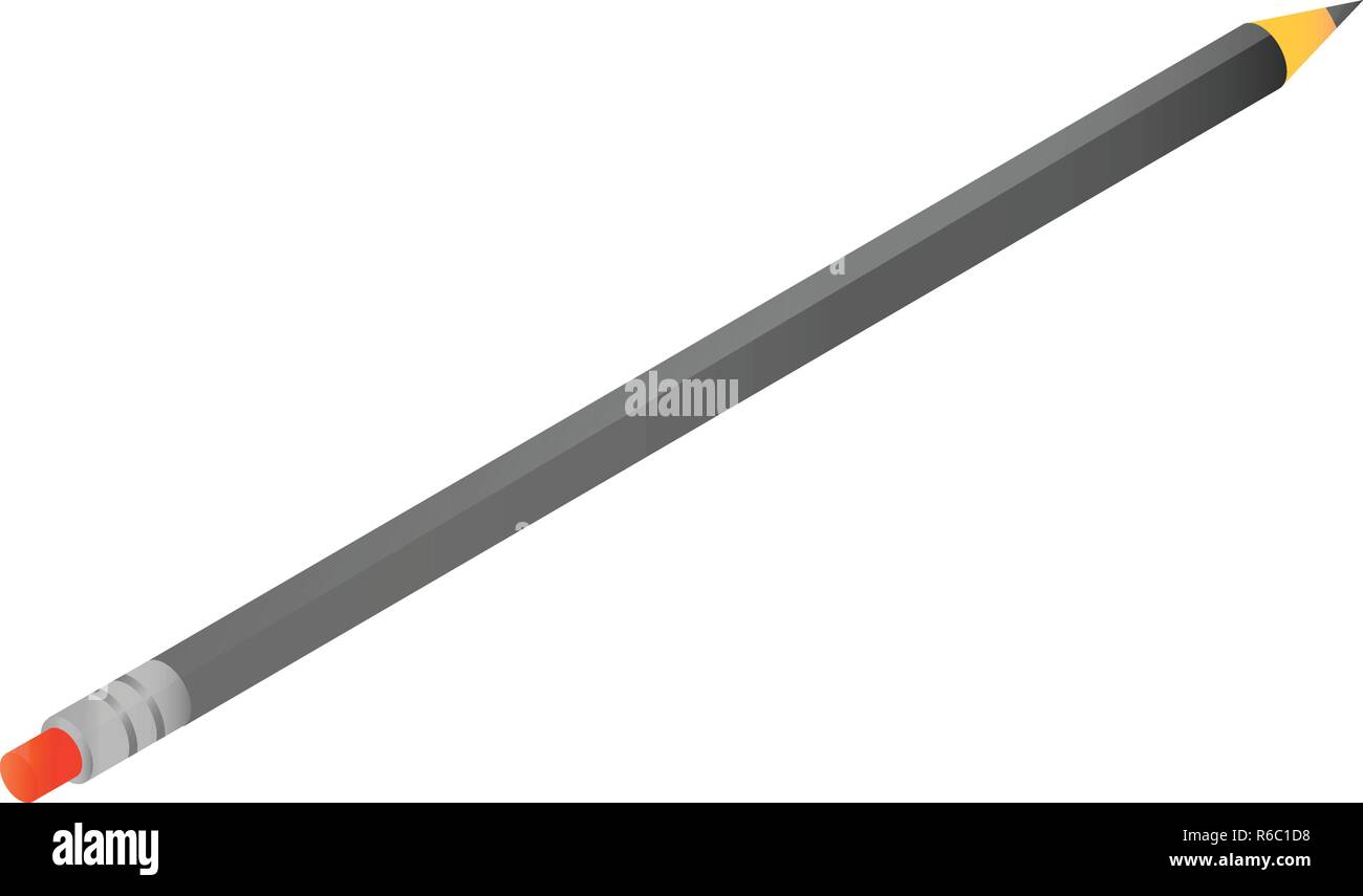 School pencil icon, isometric style Stock Vector Image & Art - Alamy
