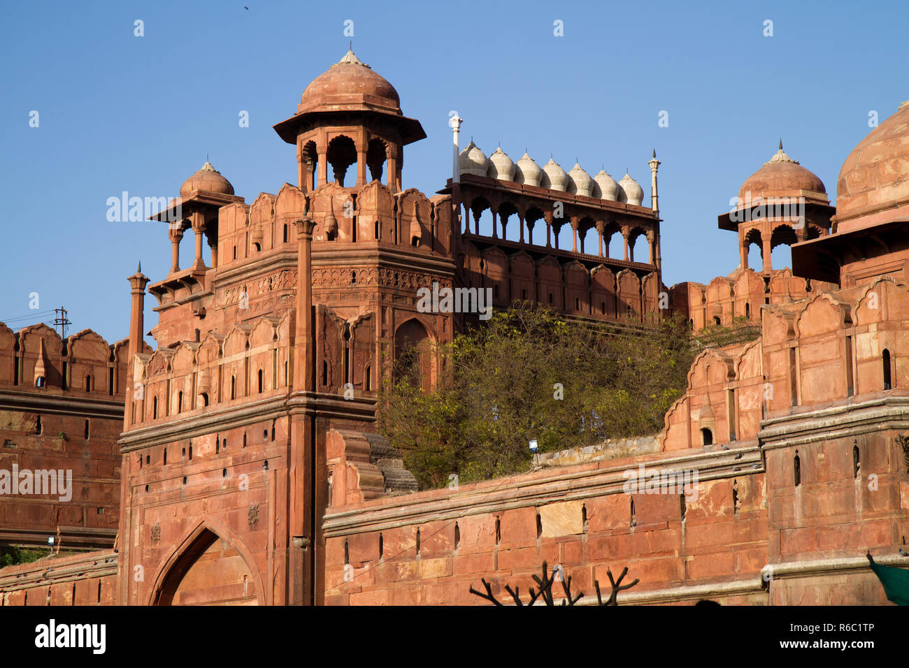 red fort in new delhi, india Stock Photo