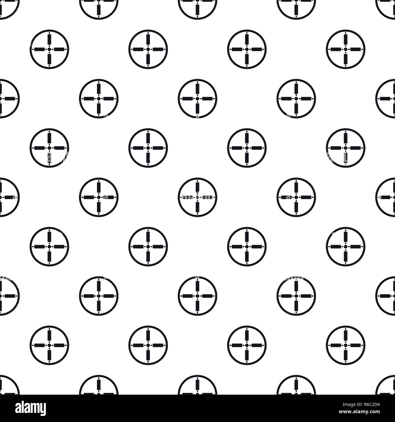 Sniper target pattern seamless vector repeat geometric for any web design Stock Vector