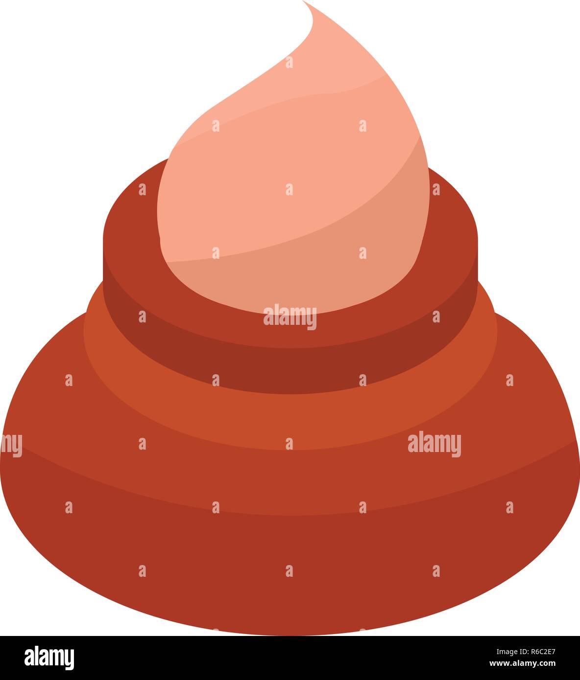 Muffin biscuit icon, isometric style Stock Vector