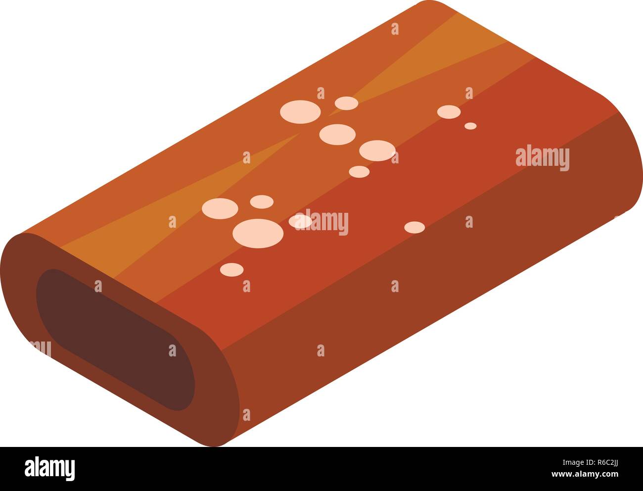 Chocolate candy bar icon, isometric style Stock Vector