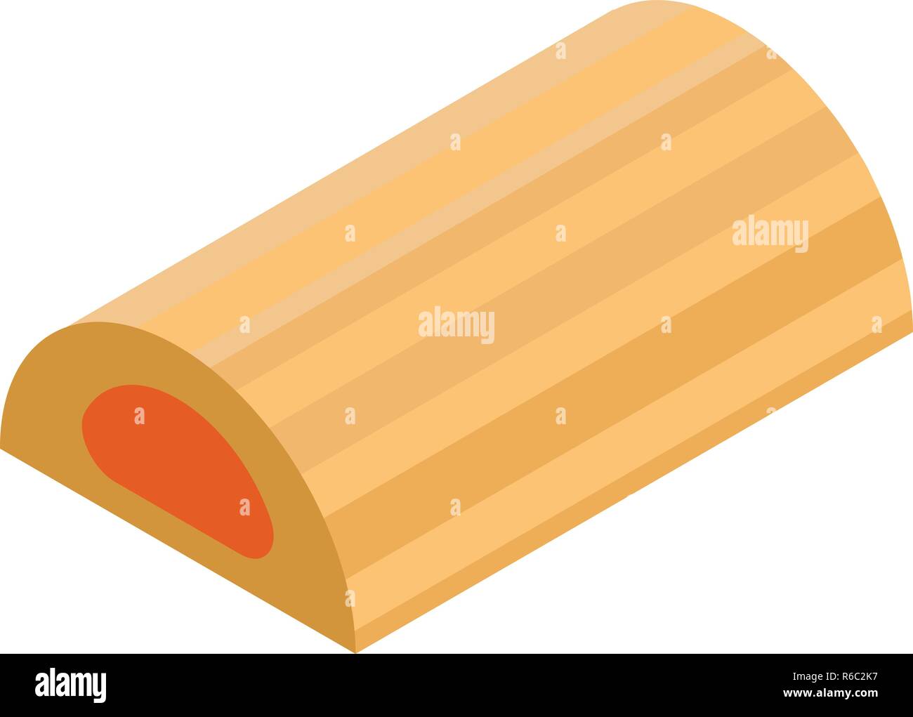 Jelly cookie bar icon, isometric style Stock Vector