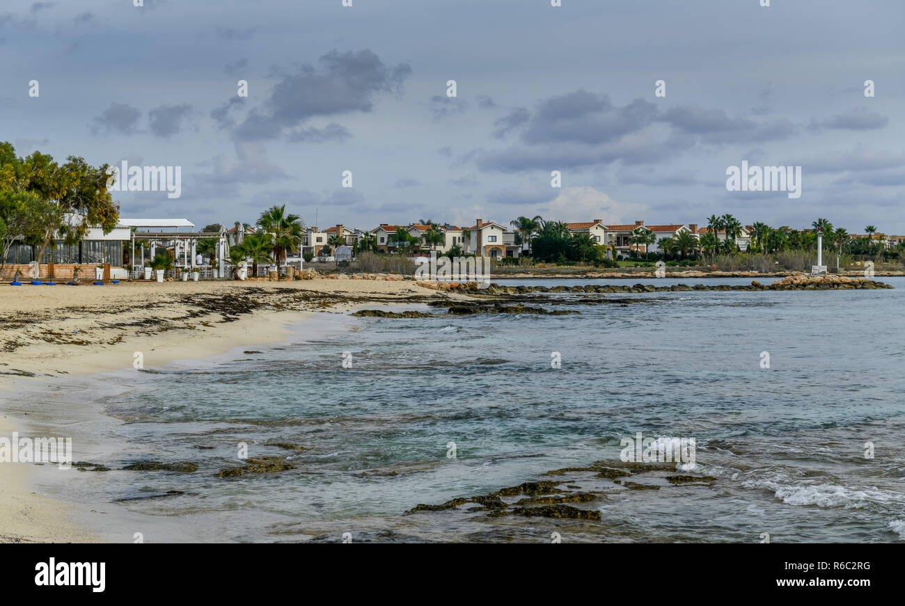 Beach, Potamos Liopetri, republic Cyprus, Strand, Republik Zypern Stock Photo