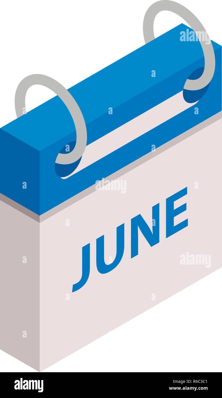 Calendar june month icon, isometric style Stock Vector Image & Art - Alamy