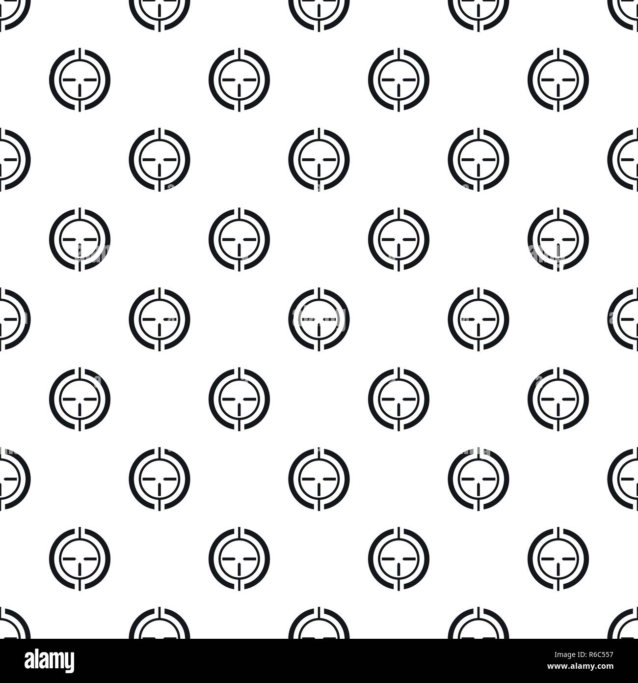 Gun scope aim pattern seamless vector repeat geometric for any web design Stock Vector
