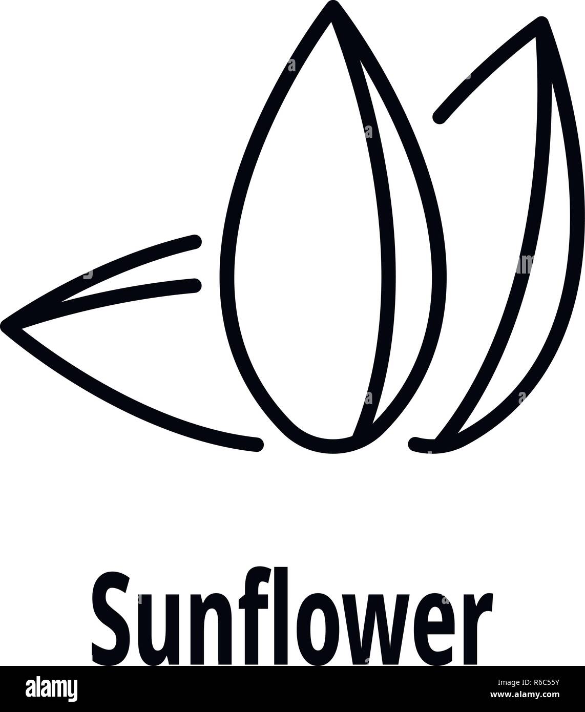 Sunflower seed icon, outline style Stock Vector Image & Art - Alamy