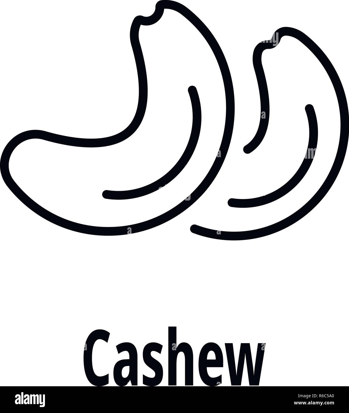 Cashew icon, outline style Stock Vector Image & Art Alamy