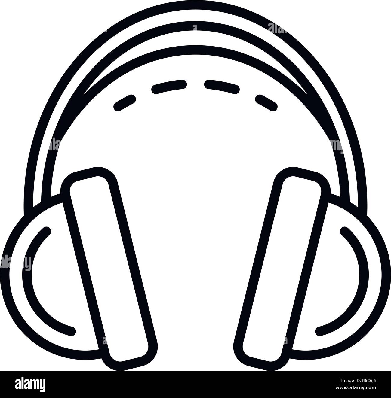 Headset icon, outline style Stock Vector Image & Art Alamy