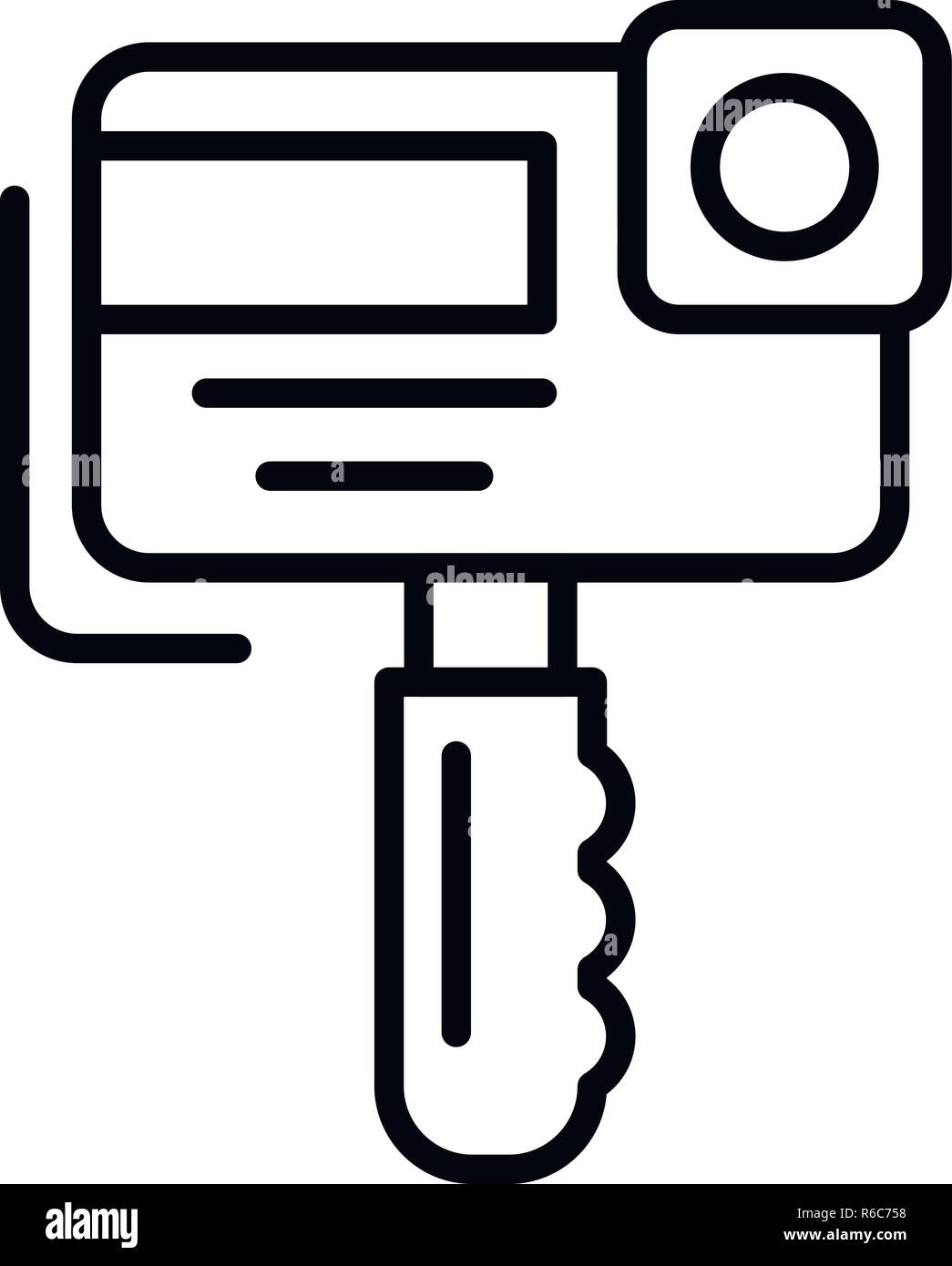 Action camera icon, outline style Stock Vector Image & Art - Alamy