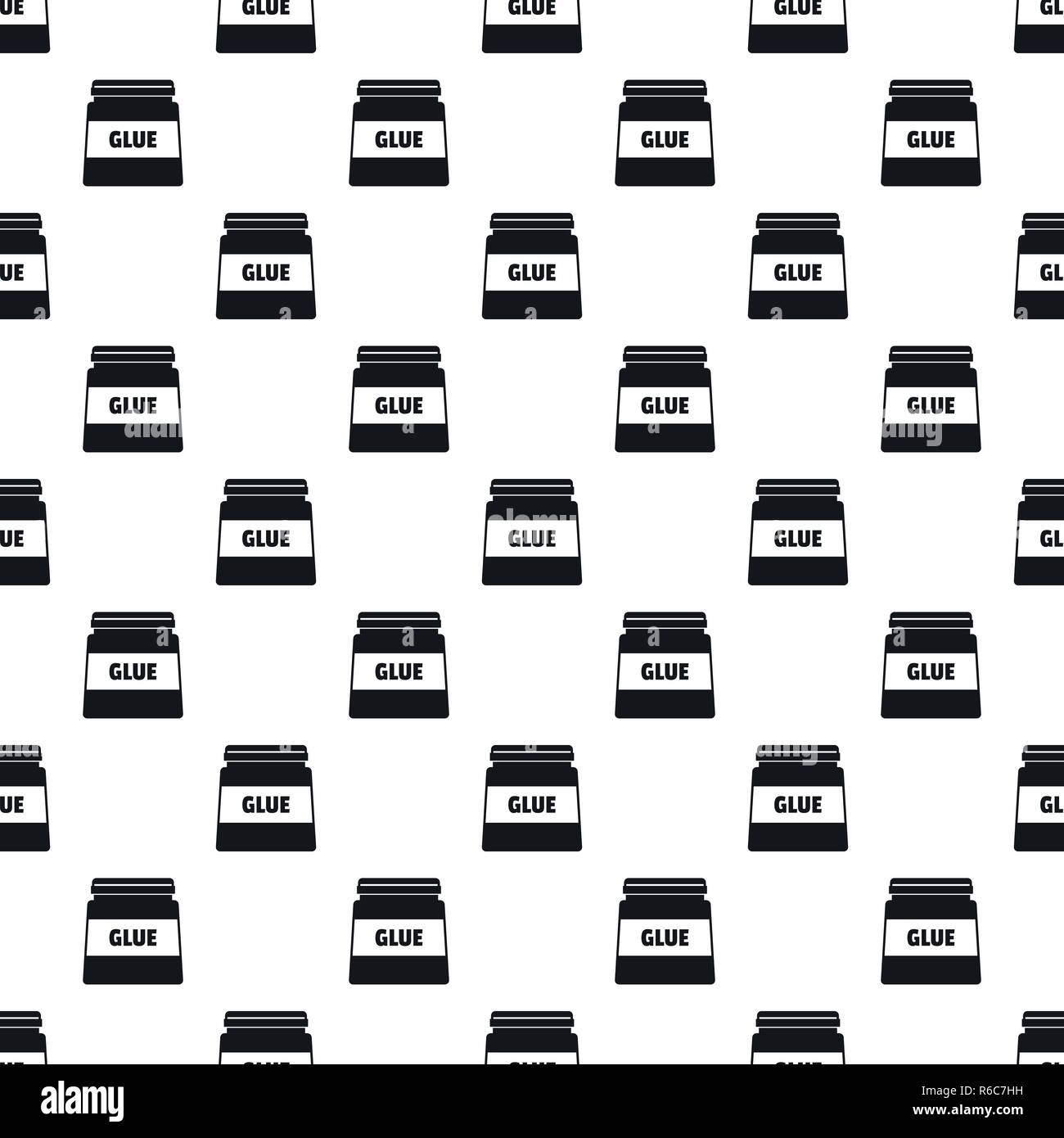 Glue jar pattern seamless vector repeat geometric for any web design Stock Vector