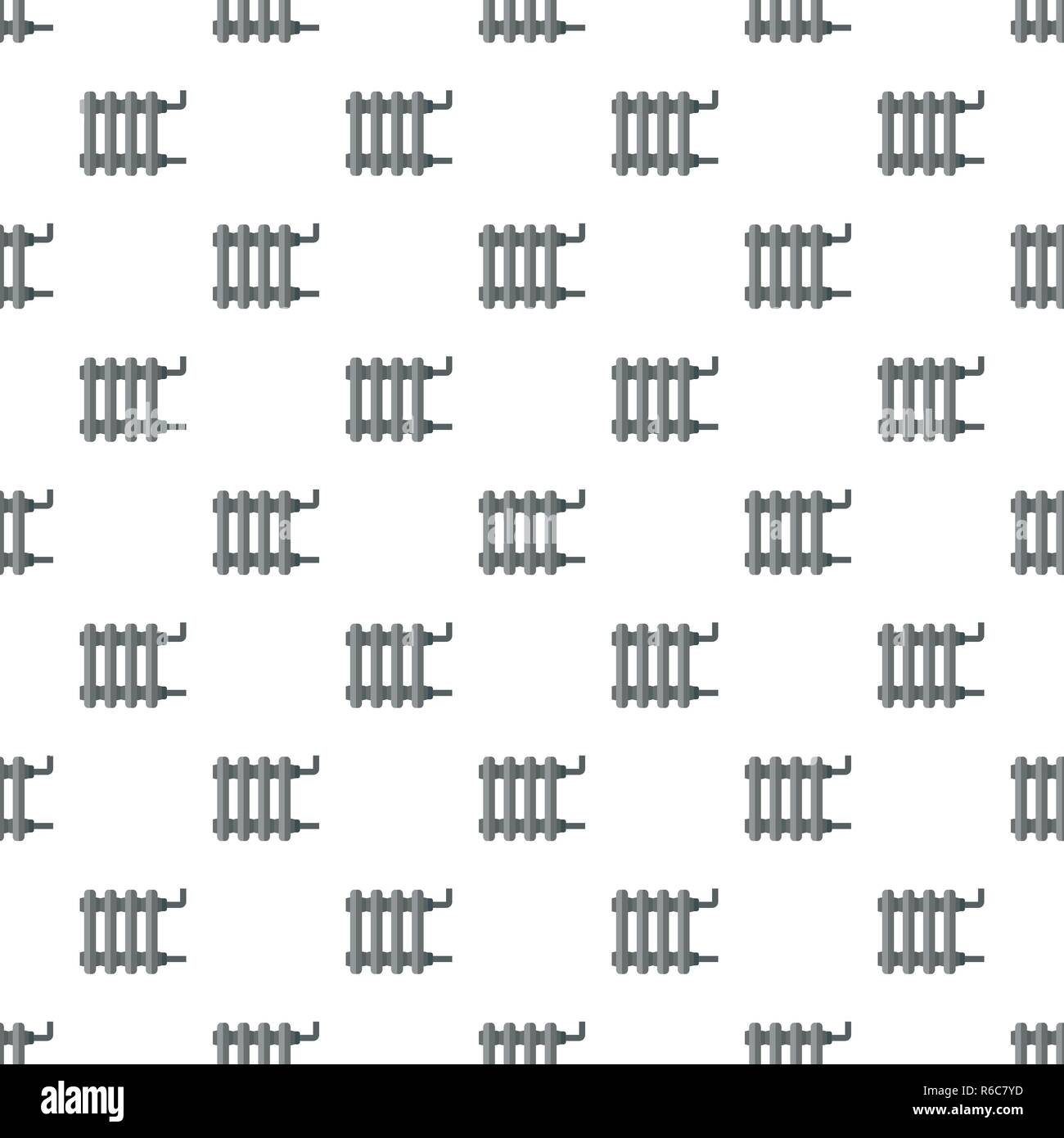 Heating battery pattern seamless vector repeat for any web design Stock Vector