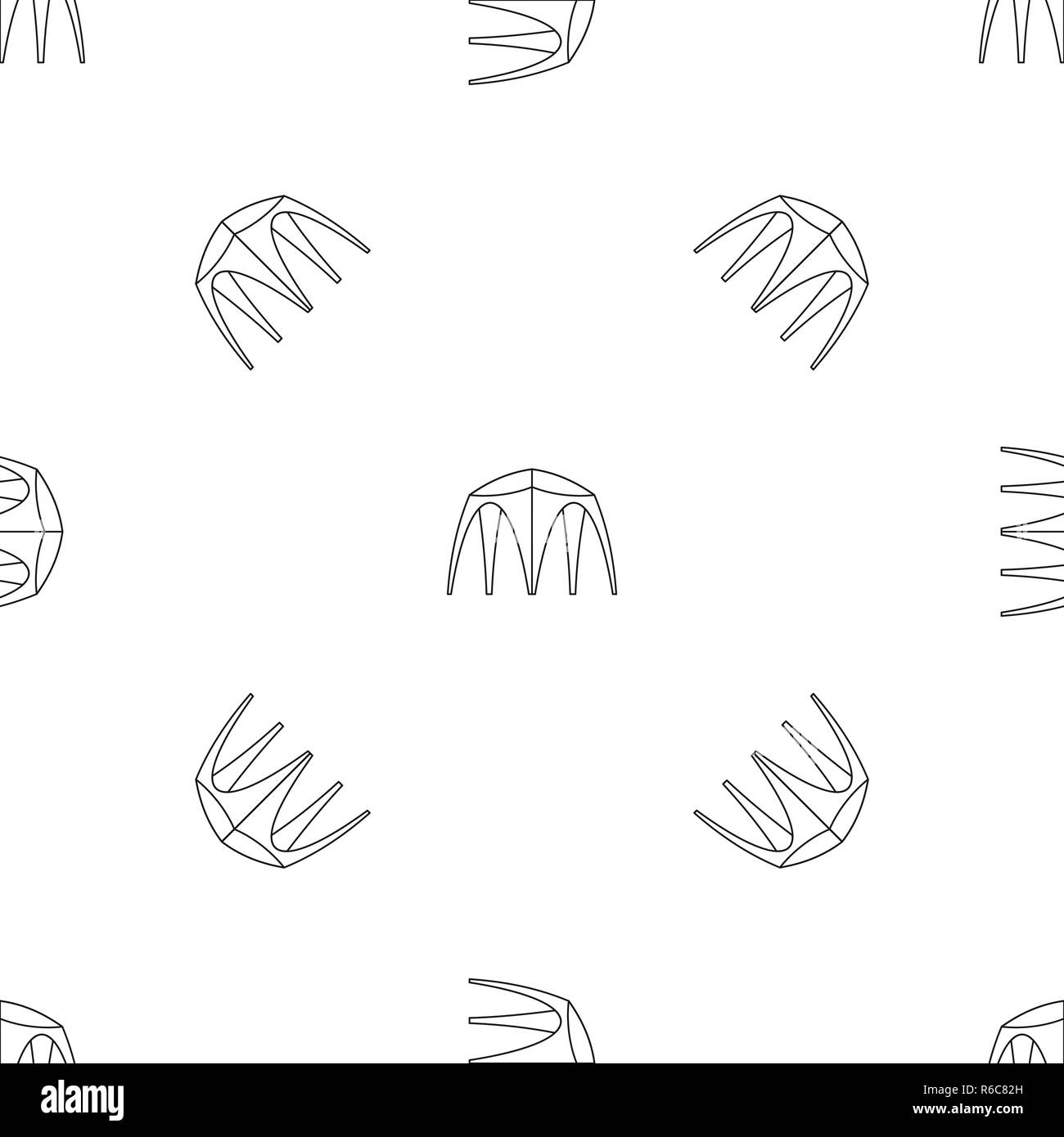 Outdoor tent pattern seamless vector repeat geometric for any web design Stock Vector