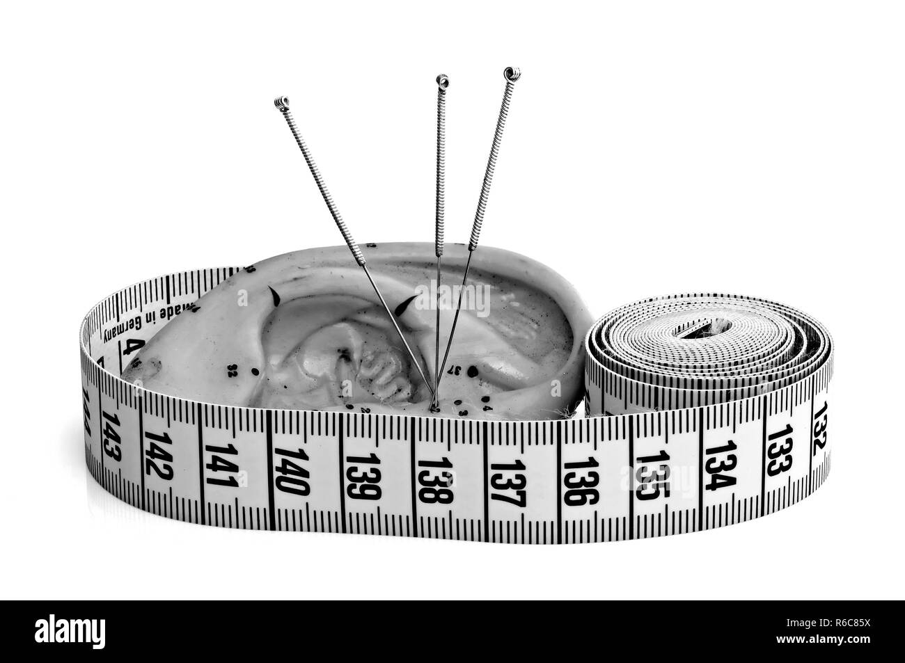 Acupuncture Needles With Measure Stock Photo Alamy