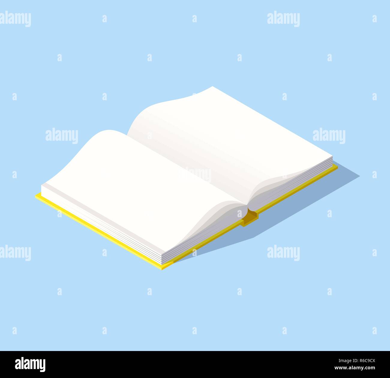 Isometric book icon in flat design style Stock Vector Image & Art - Alamy
