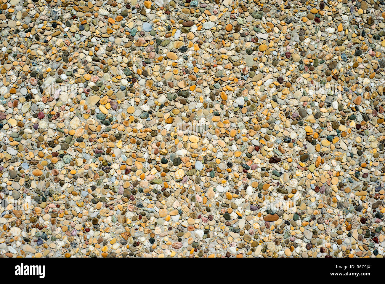 Exposed Aggregate Concrete Stock Photo