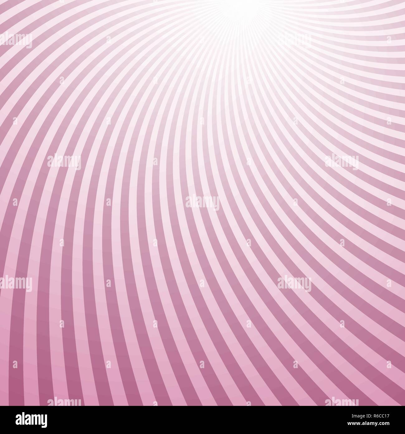 Assymetrical spiral abstract background from twisting rays Stock Vector
