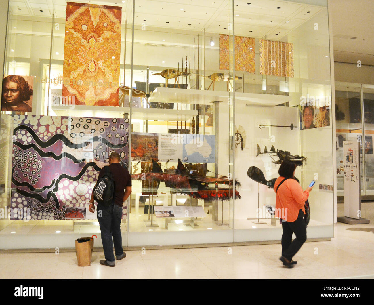 The Living and Dying Gallery - a permanent exhibition at The British Museum, London, England, UK Stock Photo