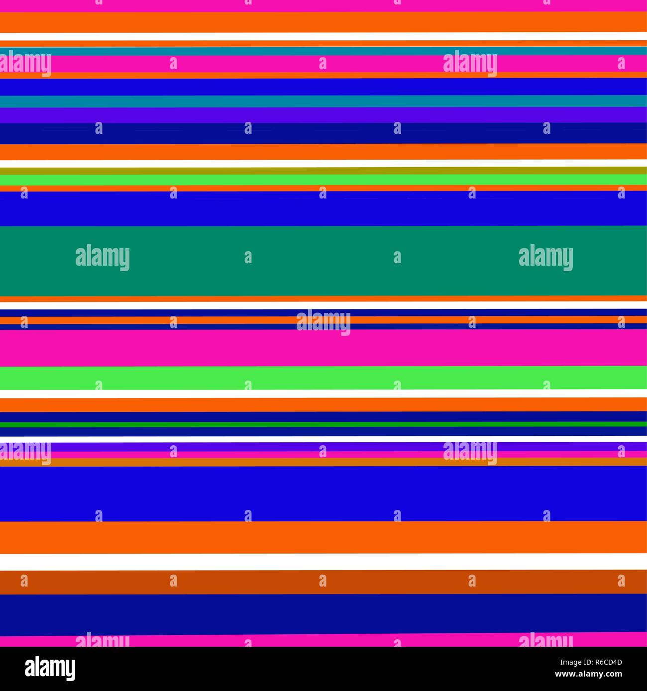 Abstract striped geometric multicolor seamless pattern background Stock Vector