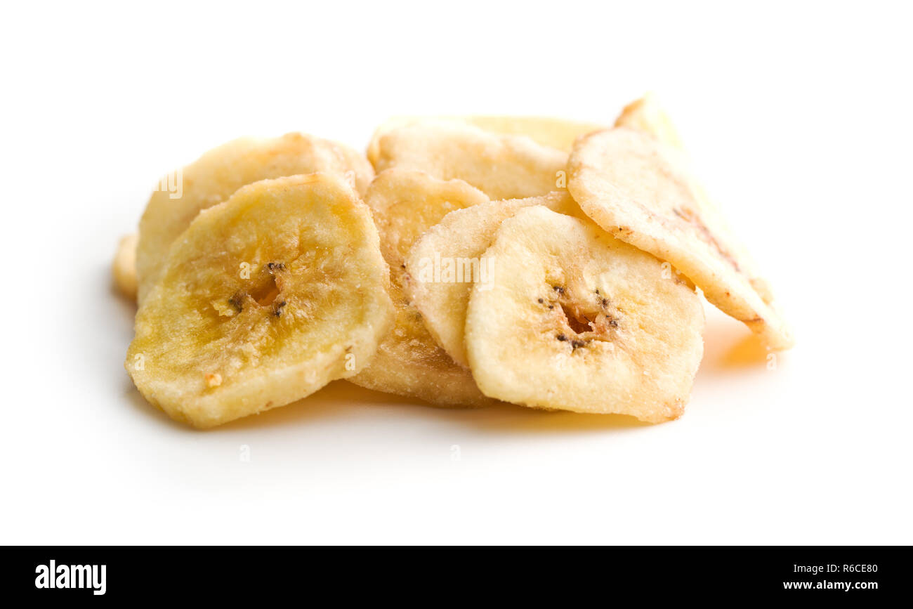 Dried banana chips Stock Photo Alamy