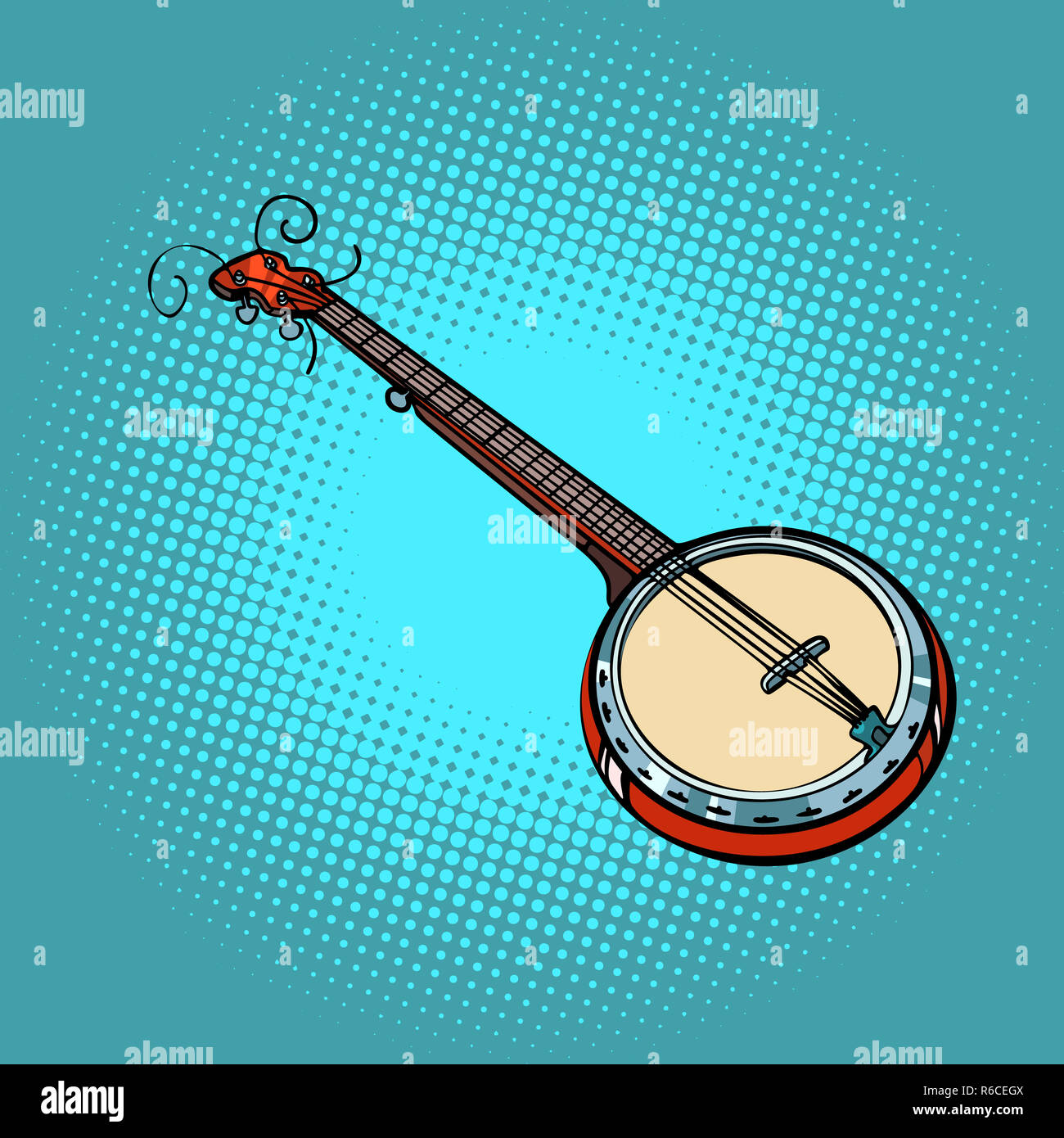 banjo musical instrument Stock Photo Alamy