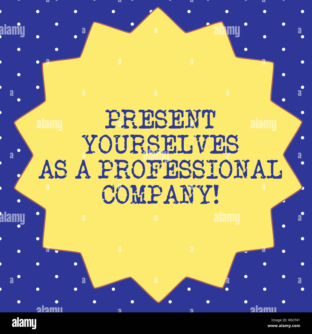 Handwriting text Present Yourselves As A Professional Company. Concept