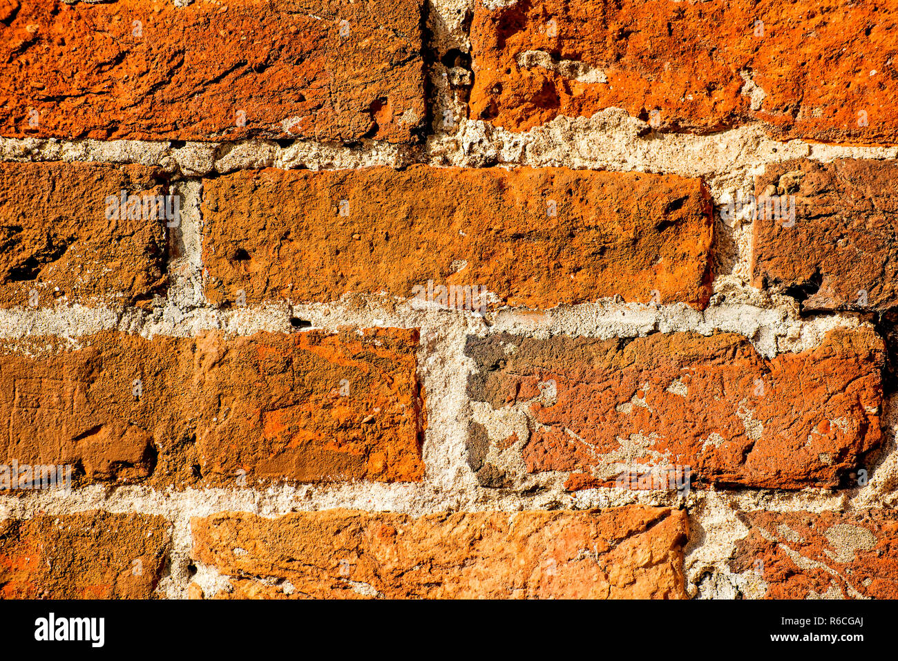 Historic Wall Of Red Bricks Stock Photo Alamy