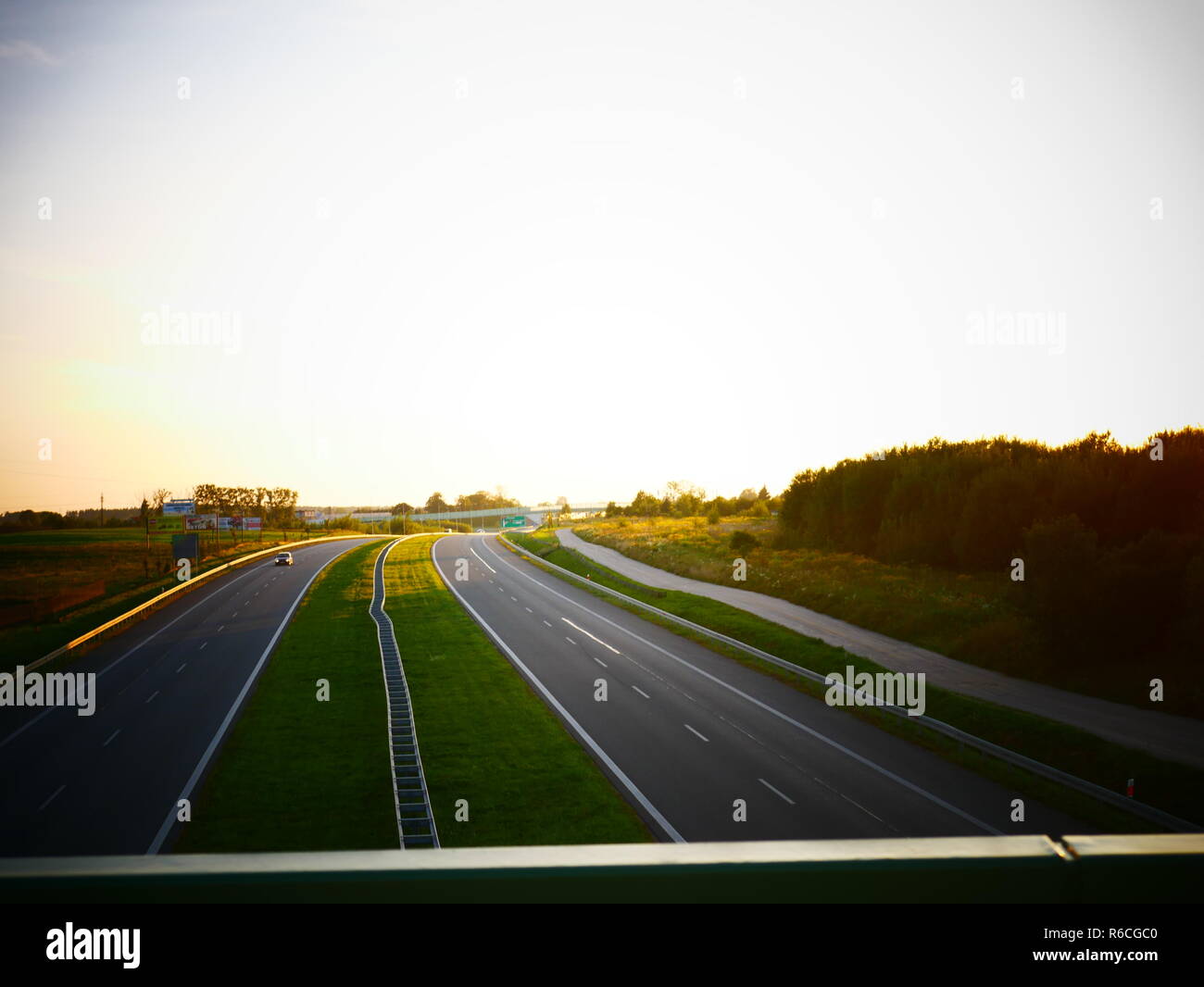 Road in Poland Stock Photo