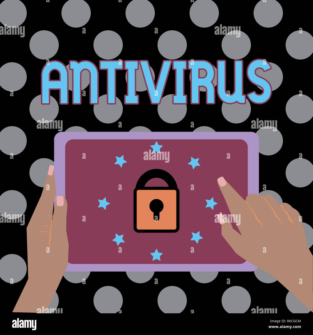 Conceptual hand writing showing Antivirus. Business photo text software ...
