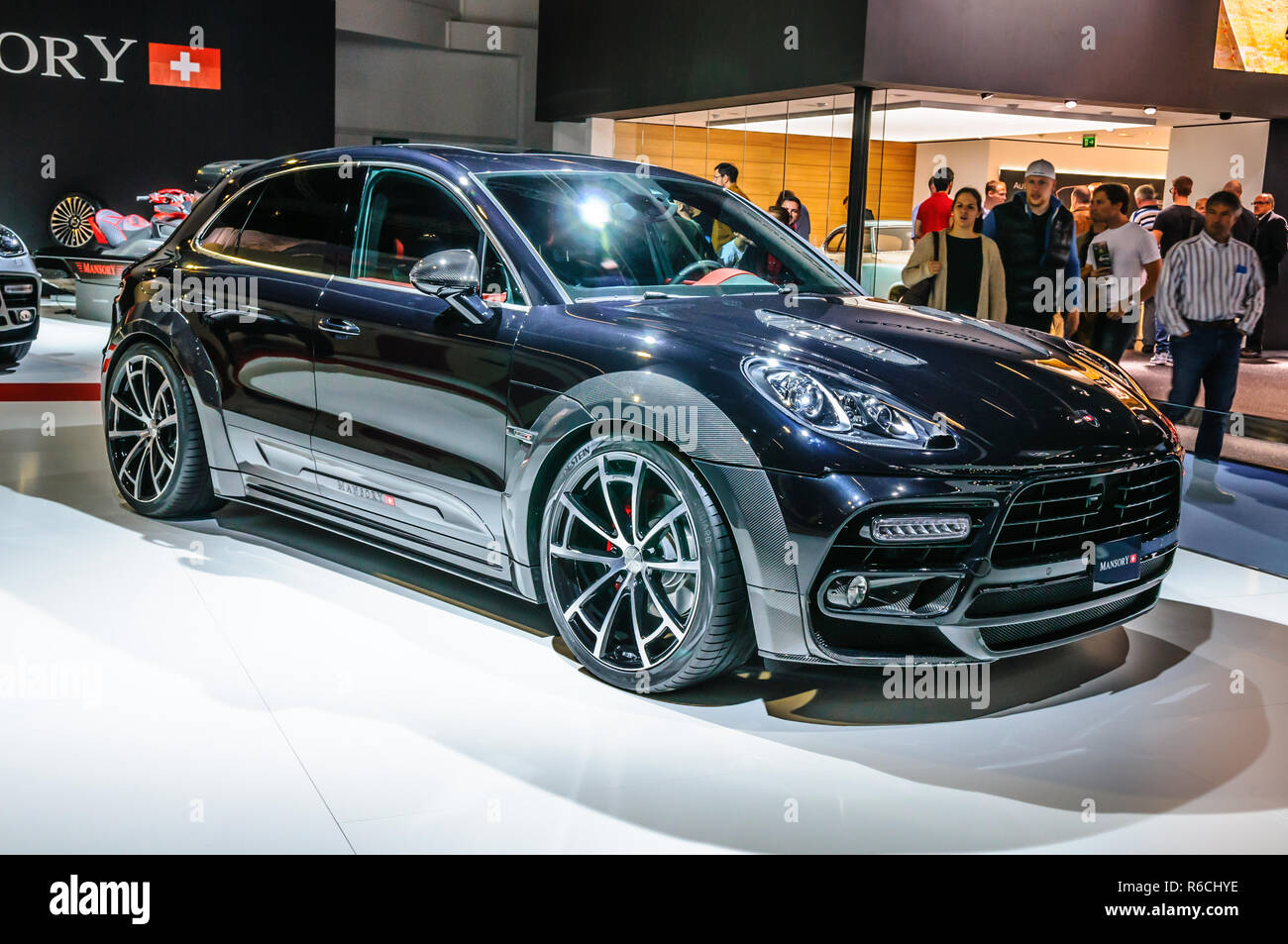 FRANKFURT - SEPT 2015: Porsche Macan Mansory presented at IAA ...