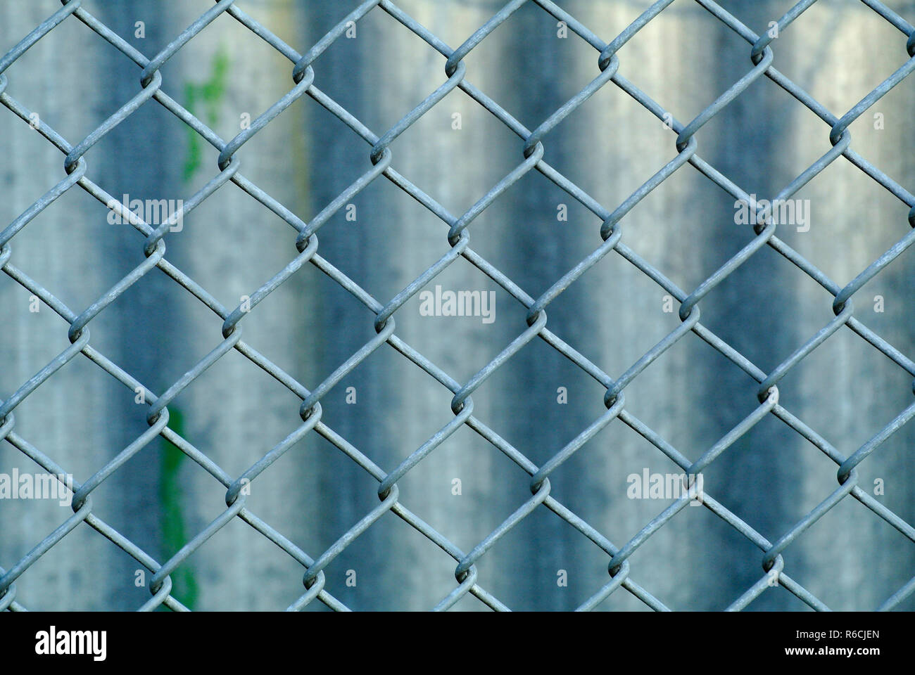 Fence With Corrugated Metal Stock Photo - Alamy