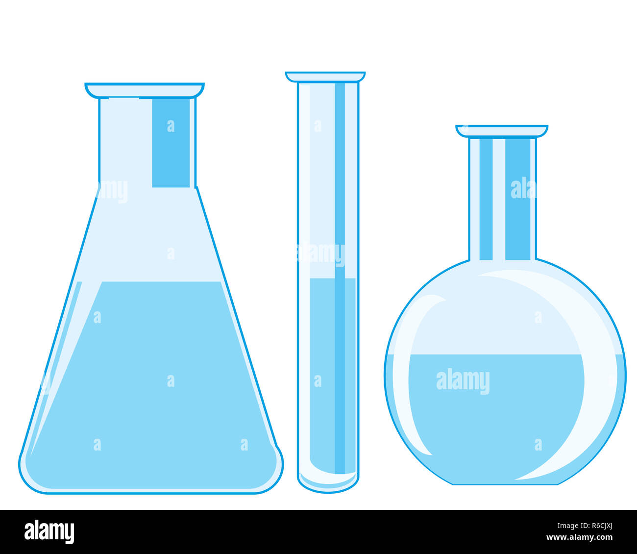 Flasks and test tube laboratory Stock Photo Alamy