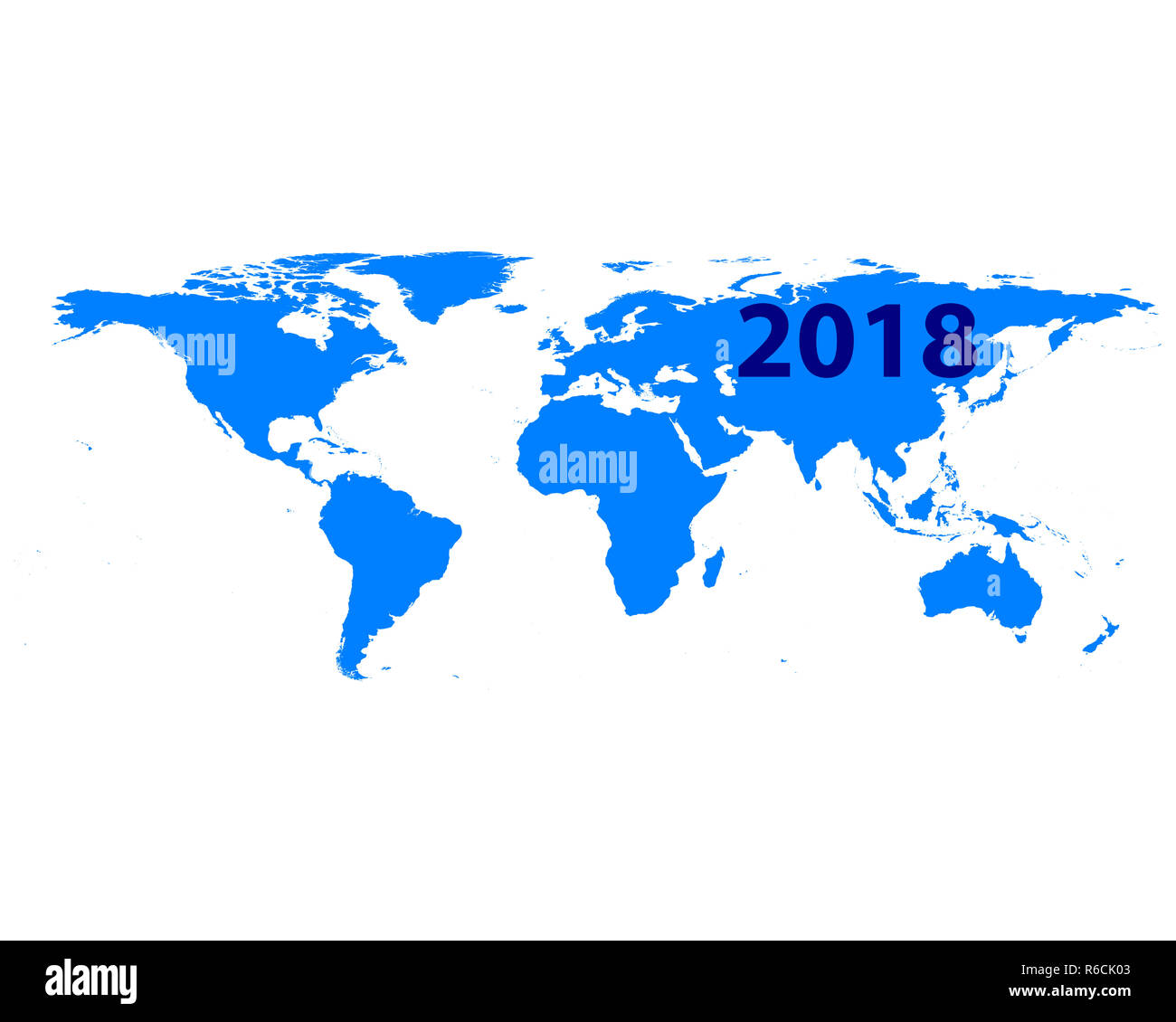 map of the world 2018 Stock Photo - Alamy