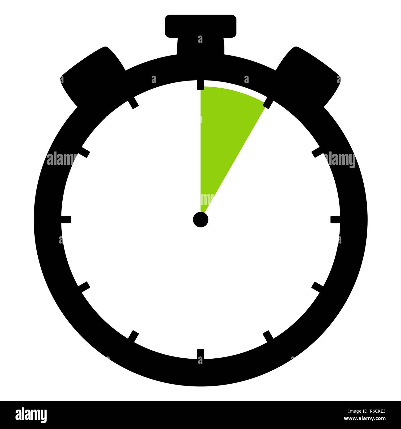 stopwatch icon 5 minutes 5 seconds or 1 hour Stock Photo Alamy