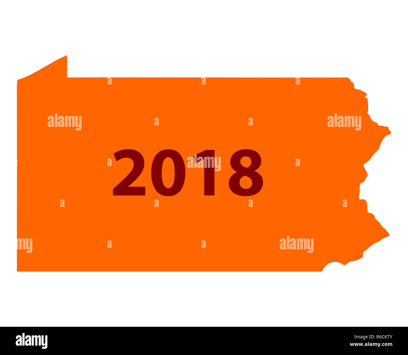 Map Of Pennsylvania 2018 R6CKTY 