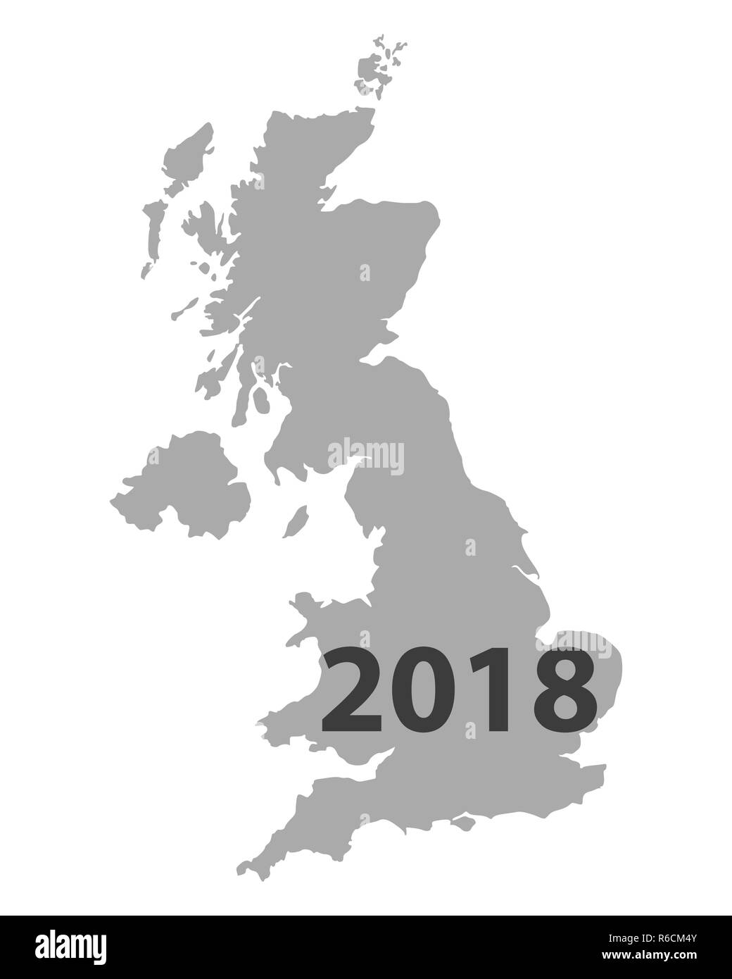 Great britain map Black and White Stock Photos & Images - Alamy