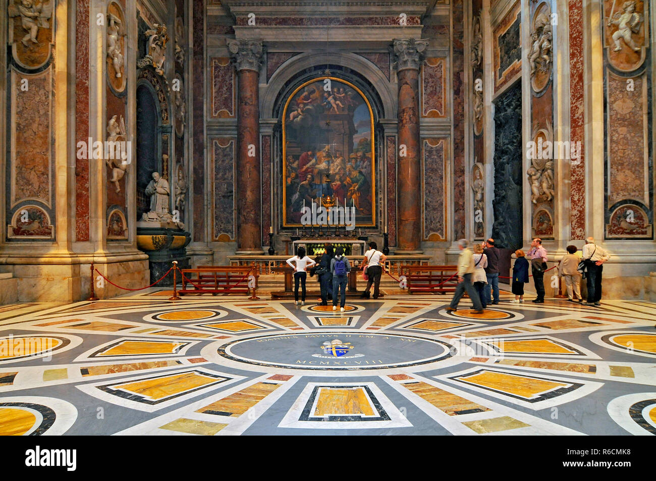 Italy, Lazio, Rome, Vatican, Interior Of The St Peter'S Basilica Stock Photo