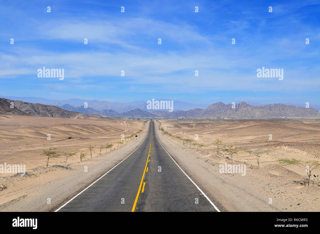 Peru, The Pan American Highway Stock Photo