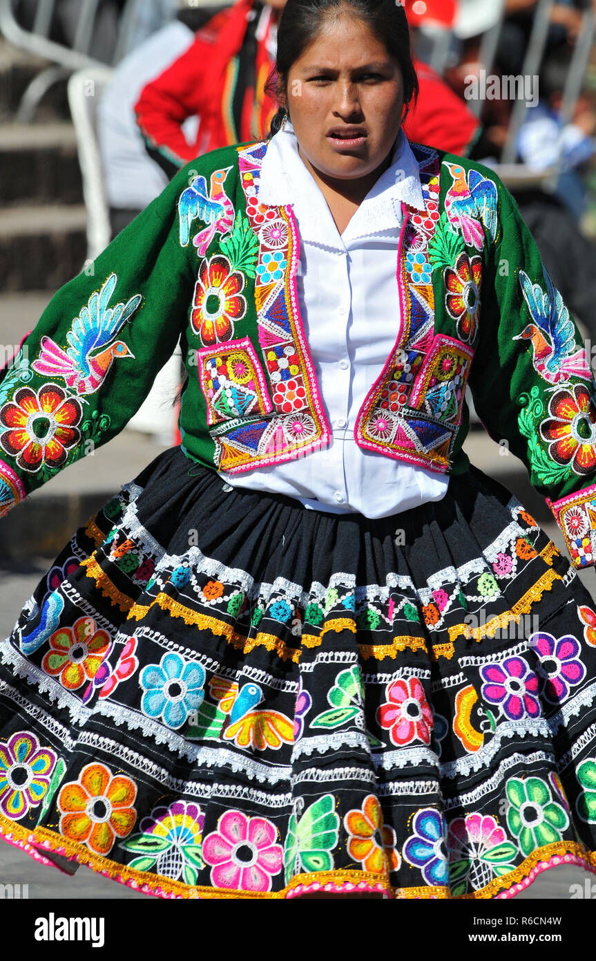 Peru, Cuzco, Traditional Days Festival Stock Photo