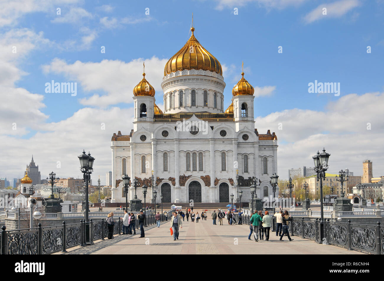 Russia, Moscow, Cathedral Of Christ The Redeemer In Moscow Stock Photo