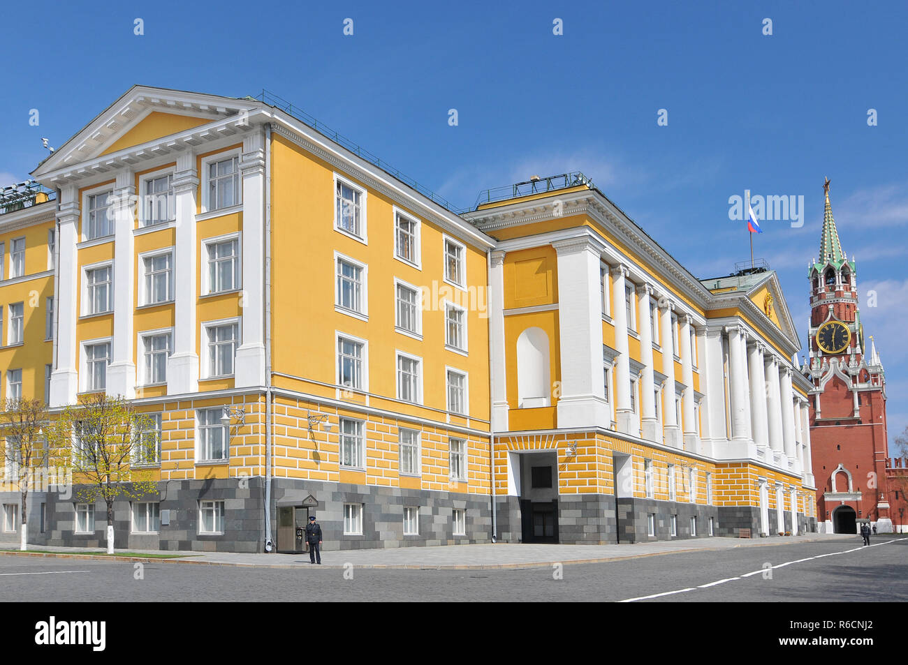 Russia Moscow The Kremlin Presidium Also Known As Building 14 Building Within The Grounds Of The Moscow Kremlin In Russia Stock Photo Alamy