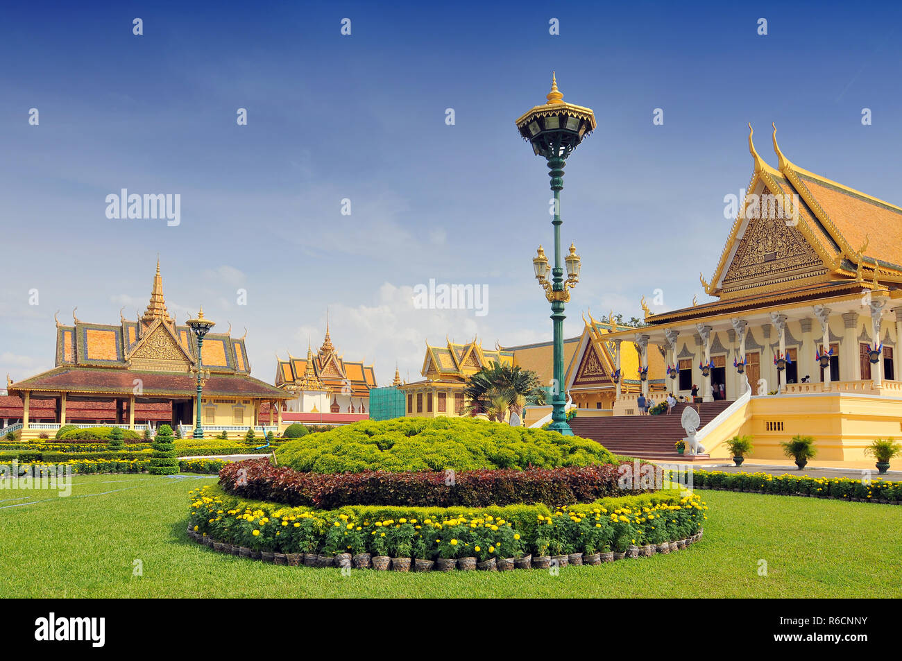 Cambodia, Phnom Penh, The Royal Palace In Phnom Penh Stock Photo