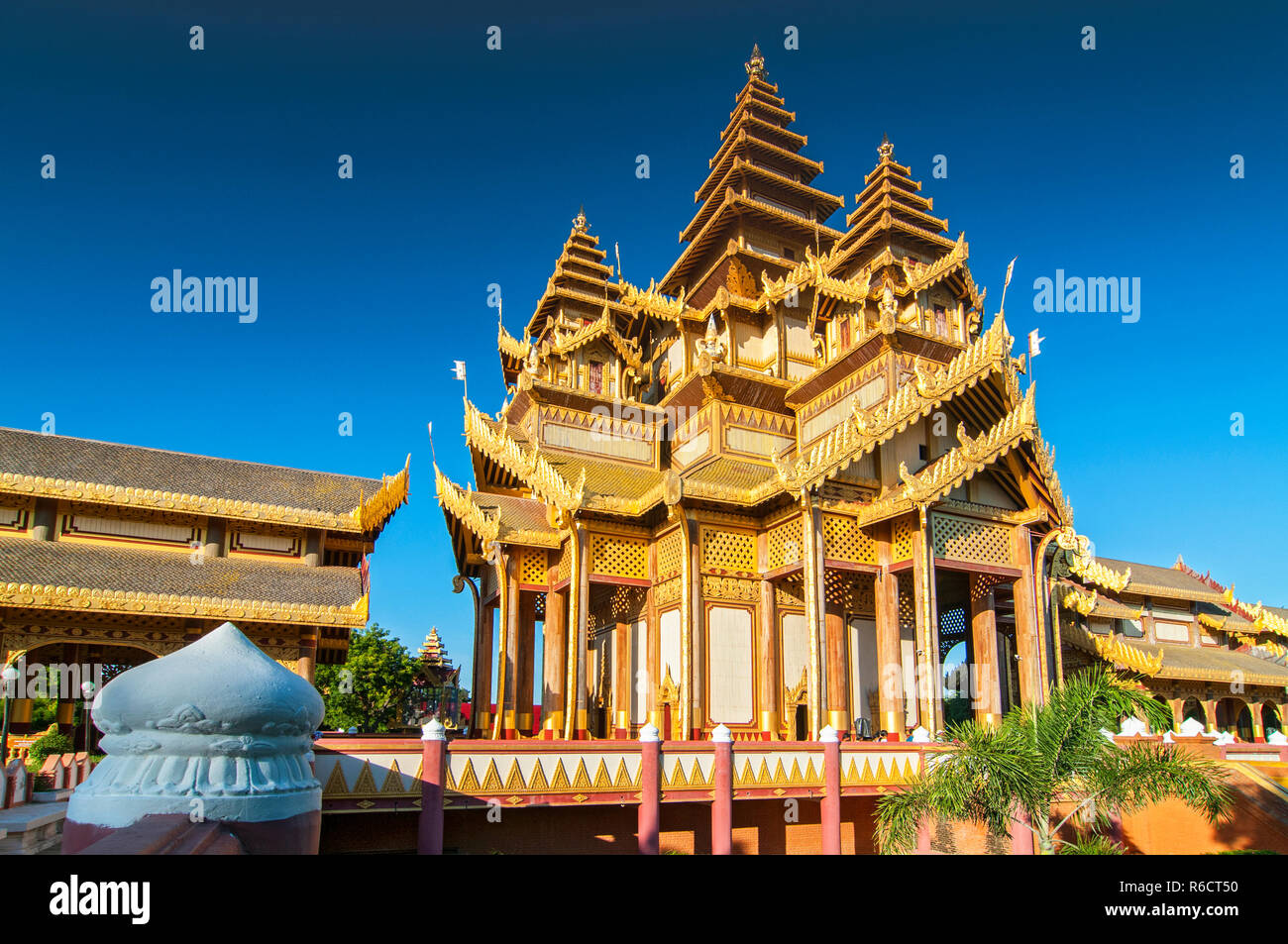 Great Audience Hall (Pyinsapathada) Replica, Bagan Golden Palace, Bagan, Myanmar, (Burma) Stock Photo