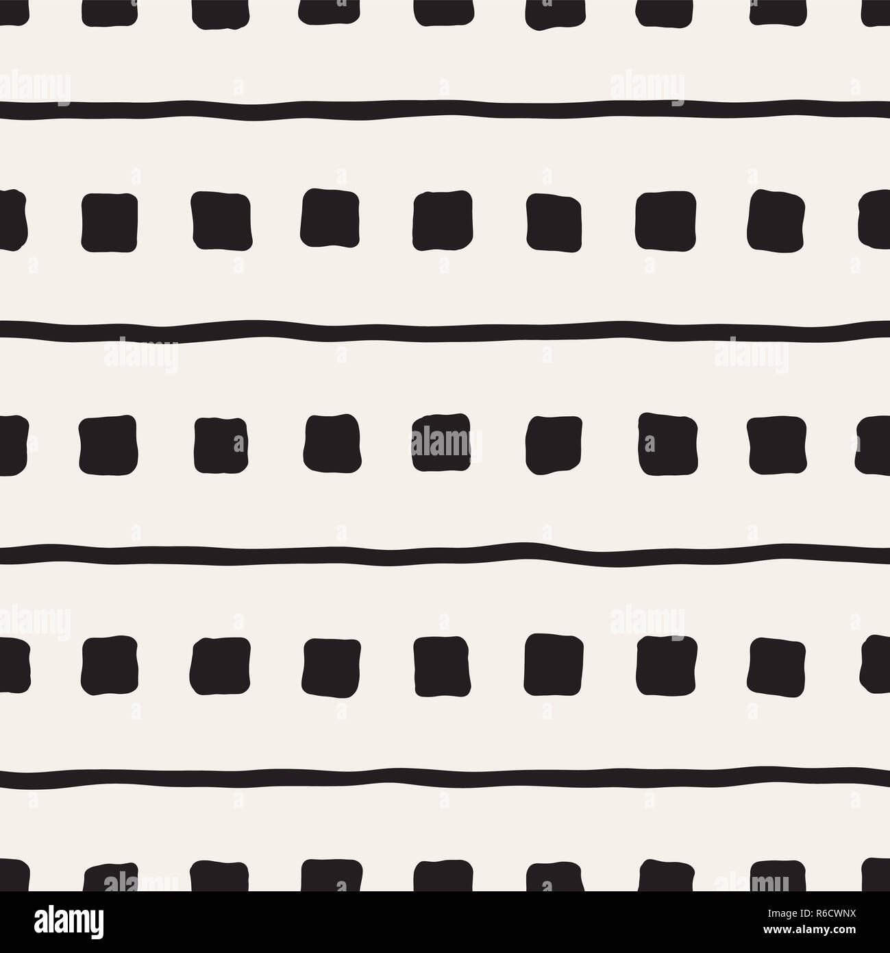 Seamless pattern with hand drawn lines. Abstract background with ...
