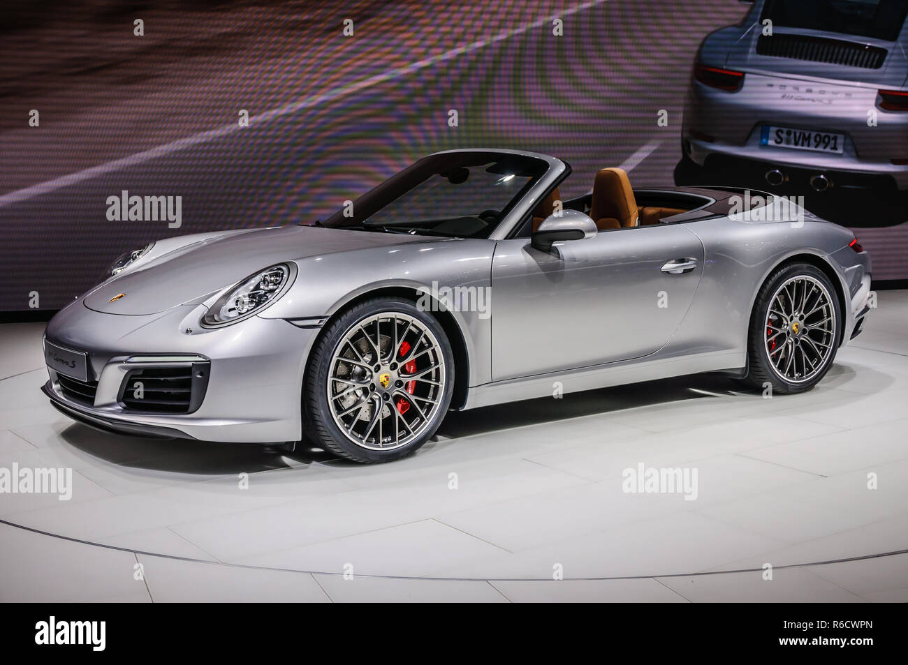 Frankfurt Sept 15 Porsche 911 991 Carrera S Cabrio Presented At Iaa International Motor Show On September 15 In Frankfurt Germany Stock Photo Alamy
