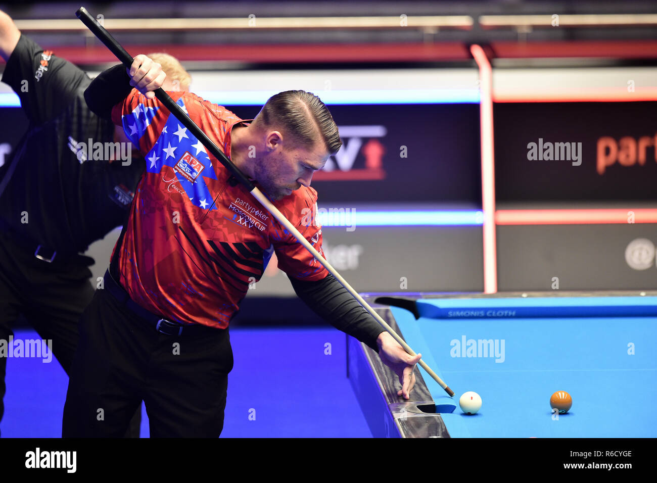 London Uk 04th Dec 2018 Corey Deuel Of Usa During The Partypoker Mosconi Cup 2018 On Day 1 Event At Alexandra Palace On Tuesday 04 December 2018 London England Editorial Use Only