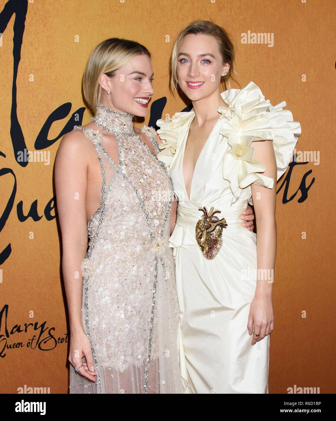 New York, NY, USA. 4th Dec, 2018. Margot Robbie, Saoirse Ronan at