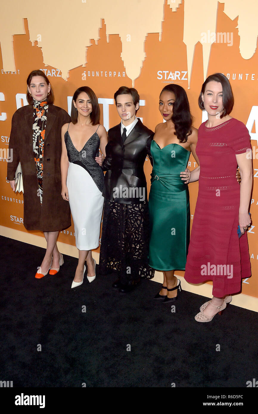 Los Angeles, USA. 03rd Dec, 2018. Christiane Paul, Nazanin Boniadi